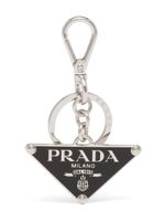 Prada porte-clés à plaque logo - Argent - thumbnail