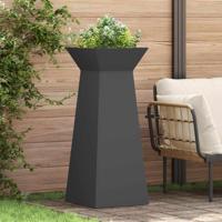 Pilaar Plantenbak 2 pcs Zwart 40 x 40 x 100 cm Staal