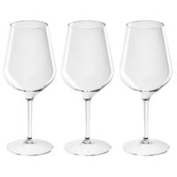 Santex Wijnglas - 10x - onbreekbaar kunststof - 47 cl - 470 ml - witte en rode wijn glazen