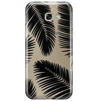Samsung Galaxy A5 2017 transparant hoesje - Palm leaves silhouette