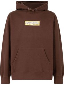 Supreme hoodie Bling à logo Box - Marron