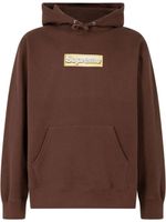 Supreme hoodie Bling à logo Box - Marron