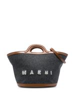 Marni sac à main à logo imprimé - Bleu