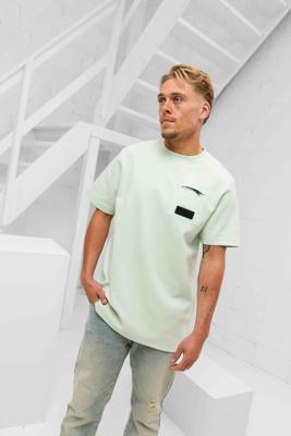 Malelions Nylon Pocket T-Shirt Heren Lichtgroen - Maat S - Kleur: Lichtgroen | Soccerfanshop