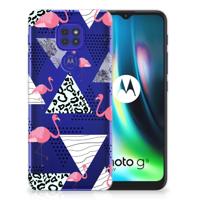Motorola Moto G9 Play | E7 Plus | TPU Hoesje | Flamingo Triangle