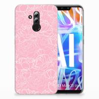 Huawei Mate 20 Lite | TPU Case | White Flowers