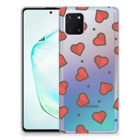 Samsung Galaxy Note 10 Lite TPU bumper Hearts