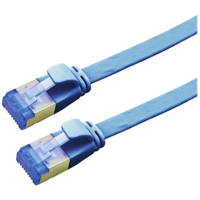VALUE FTP patchkabel, Cat.6A (Class EA), extra plat, blauw, 1,5 m VALUE FTP patchkabel, Cat.6A (Class EA), extra plat, blauw, 1,5 m