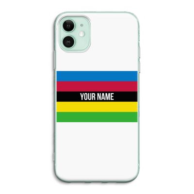 WK Wielrennen: iPhone 11 Transparant Hoesje