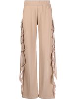 Blumarine pantalon ample à volants - Tons neutres