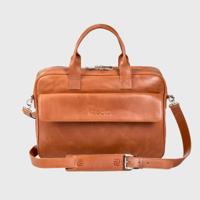 NEGOTIA Alpha Leren Laptoptas 15 Werktas Aktetas Messenger bag Bruin