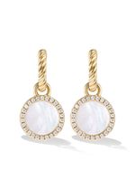 David Yurman boucles d'oreilles Petite DY Elements en or 18ct pavées de diamants - thumbnail