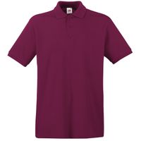 Grote maat bordeaux rood poloshirt premium van katoen voor heren 3XL