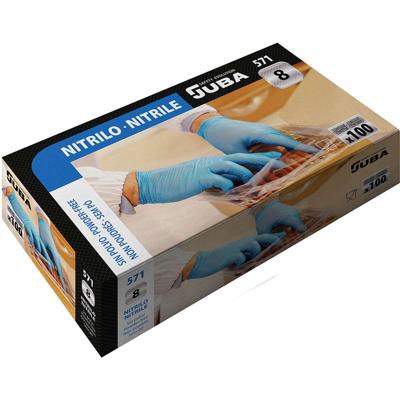Wegwerphandschoenen JUBA Blauw Stofvrij Doos (100 Stuks) Maat XL