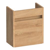 Brauer Adore Wavy Fonteinkast - 40 cm - 1 Deur - Greeploos - Rechtsdraaiend - Forest Tan