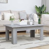 Salontafel 100x60x42 cm bewerkt hout grijs sonoma eikenkleurig