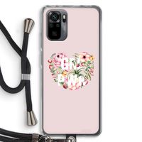 GRL PWR Flower: Xiaomi Redmi Note 10 Pro Transparant Hoesje met koord