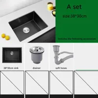 RVS Keukenwastafel met Kraan - Onderbouw | Enkele Kom | Rechthoekig | 2 Gaten | Geborstelde Afwerking