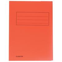 Class&apos;ex dossiermap, 3 kleppen, oranje