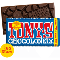 Tony&apos;s Chocolonely Puur Chocolade Reep 70% 180 g bij Jumbo