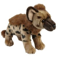 Hyenas speelgoed artikelen hyena knuffelbeest bruin 28 cm - thumbnail
