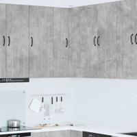 Keukenkast aan de muur met plank Beton Grijs 57 x 57 x 100 cm Keukenkast aan de muur met plank Beton Grijs 57 x 57 x 100 cm