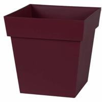 Bloempot Ecolux Toscana Rood Bordeaux 32 x 32 x 32 cm - thumbnail