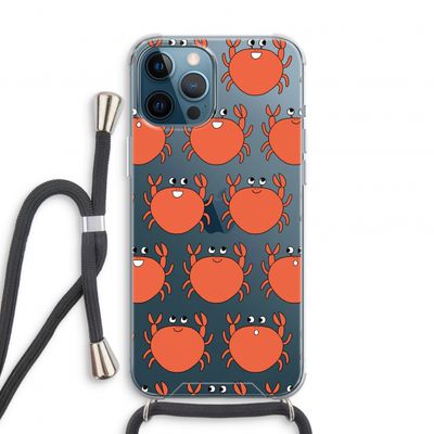 Krab: iPhone 12 Pro Transparant Hoesje met koord