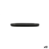 Snackdienblad Bidasoa Gio Grijs Plastic 23 x 10 cm (12 Stuks)