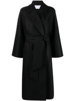 Harris Wharf London belted virgin-wool long coat - Noir