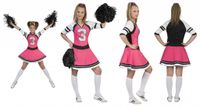 Cheerfull Cheerleader jurkje roze dames