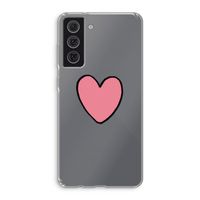 Hartje: Samsung Galaxy S21 FE Transparant Hoesje