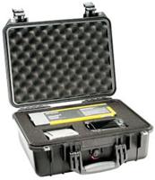 Peli 1450 BKF flightcase zwart met schuim 371x258x152 mm