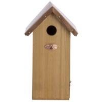 Vogelhuisje - hout - Koolmees nestkastje - met kijkluik - 30 cm - voor kleine tuinvog