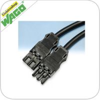Wago Koppelkabel male-fem 5m 3x1.5 zwart 771 9993 006 501