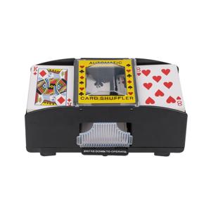 Kaartenschudmachine - 2 stapels spelkaarten - op batterijen - 21 x 11 cm
