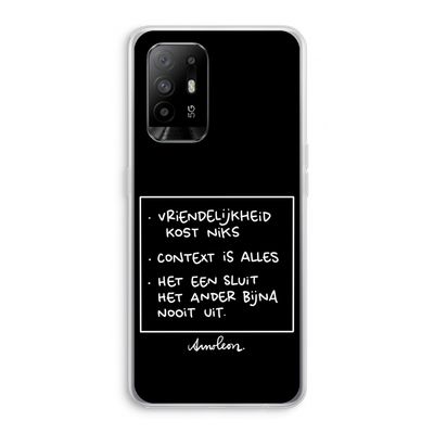 Mijn Motto's: Oppo A95 5G Transparant Hoesje