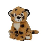 Pluche dieren knuffels Cheetah/Jachtluipaard van 16 cm - Knuffeldier