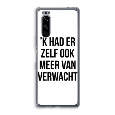 Meer verwacht: Sony Xperia 5 Transparant Hoesje