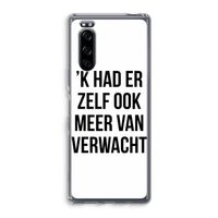 Meer verwacht: Sony Xperia 5 Transparant Hoesje