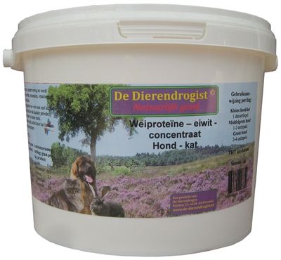 Dierendrogist wei proteine eiwit concentraat hond / kat