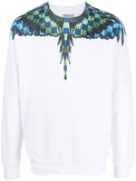 Marcelo Burlon County of Milan sweat Chess Wings à col rond - Blanc