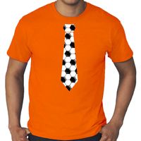 Grote maten oranje fan shirt / kleding Holland voetbal stropdas EK/ WK voor heren 4XL  - - thumbnail