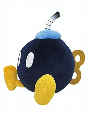 Little Buddy knuffel Super Mario Bros: Bob Omb 15 cm blauw/geel