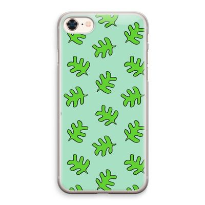Groene blaadjes: iPhone 8 Transparant Hoesje