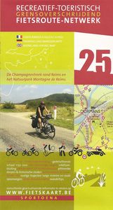 Fietskaart 25 Fietsroute-Netwerk De Champagne rond Reims en het Natuu