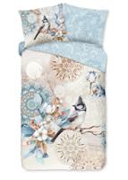HIP Dekbedovertrek "mandala's en een vogel" - Multi - (140x200/220 cm) - Katoen Flanel