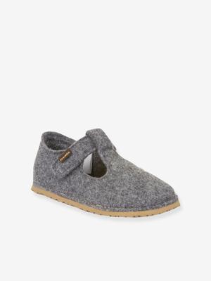 FLEXY WOOLY BAREFOOT FRODDO blotevoetensloffen voor kinderen gemêleerd grijs
