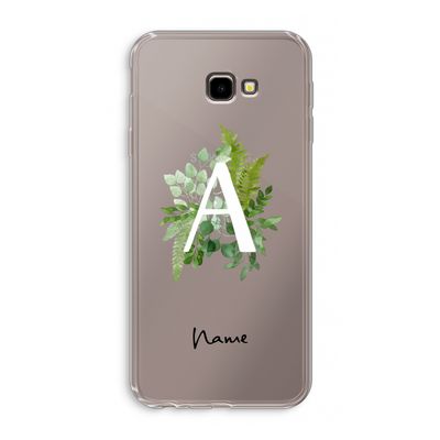 Green Brush: Samsung Galaxy J4 Plus Transparant Hoesje