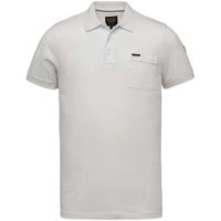 Short sleeve polo stretch jersey bright white - thumbnail